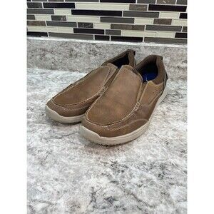 Nunn Bush Shoes Mens 9.5 W Brown Leather Slip On Loafer Casual Sneaker